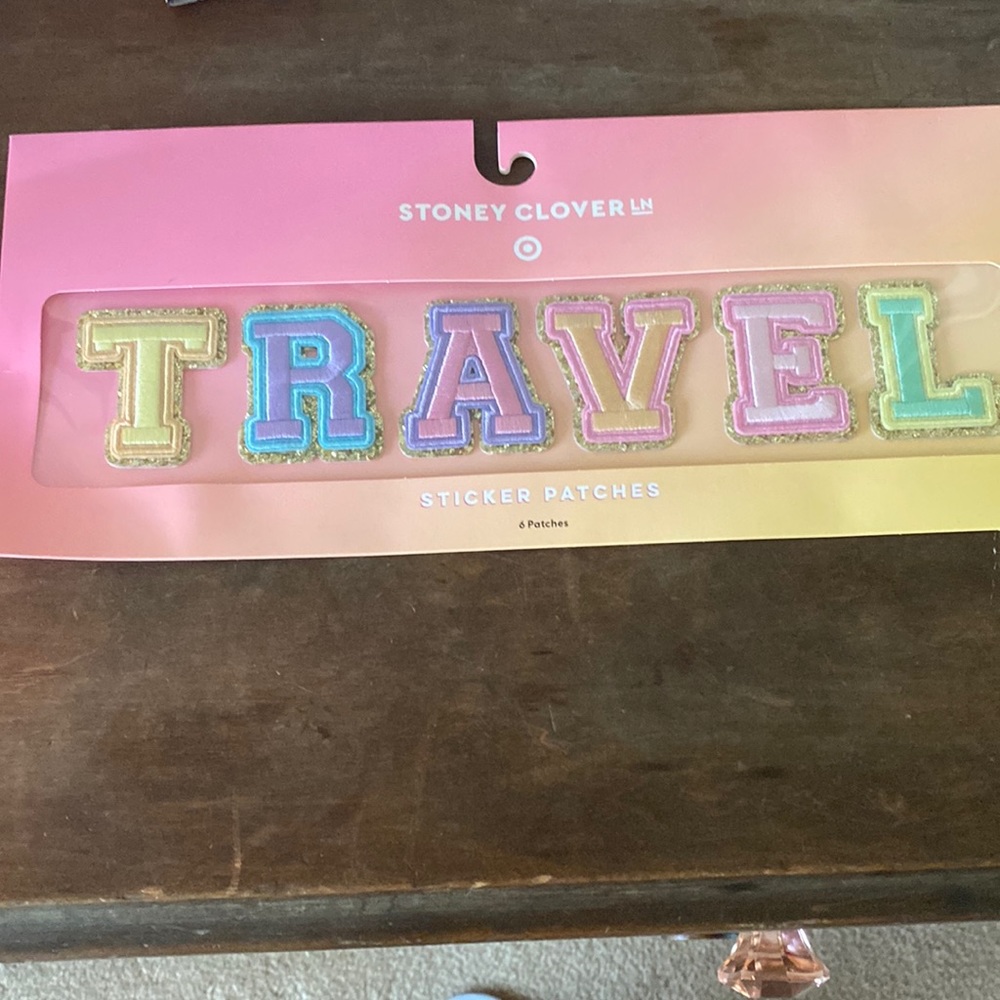 STONEY CLOVER LANE X TARGET COLLAB TRAVEL PATCHES NWT 6 PACK PC SET RAINBOW